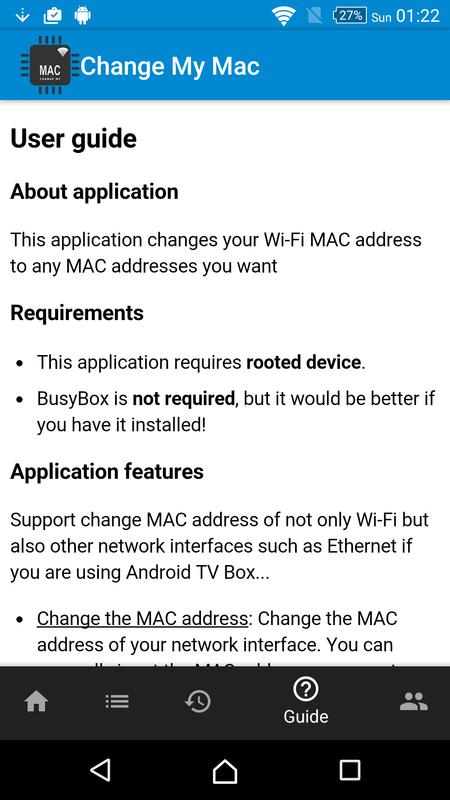 Change My MAC - Spoof Wifi MAC APK Download - Free Tools ...