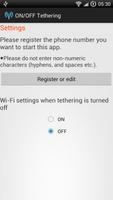 ON/OFF Tethering by ringing Screenshot 1