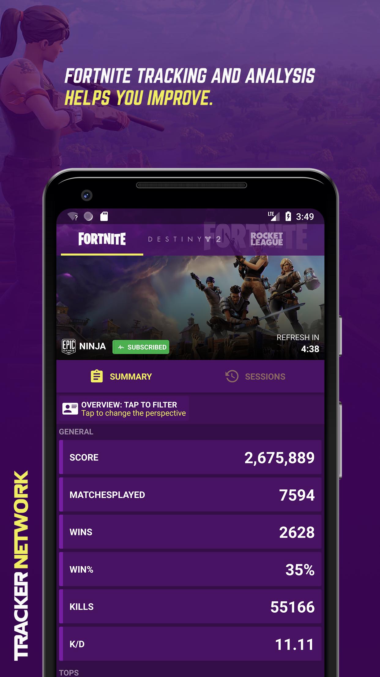 Fortnite Stats By Tracker Network Fur Android Apk Herunterladen