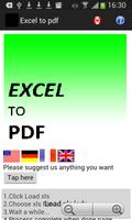CONVERTER FOR EXCEL TO PDF Affiche