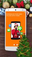 video call santa claus free poster