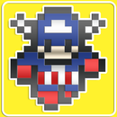 pixel art grid superhero APK