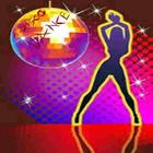 Disco laserlights dance icon