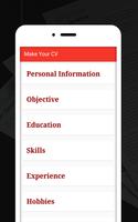 Kreativ CV Maker App: Nya Apps 2018 capture d'écran 2