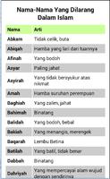 Nama Anak Islam Dan Artinya capture d'écran 3