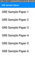 GRE Sample Papers Last Year Questions Papers ポスター