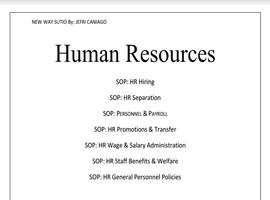 Human Resources S.O.P Screenshot 1