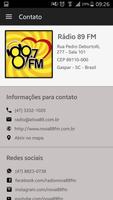 Rádio 89 FM Gaspar Affiche