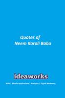 Quotes of Neem Karoli Baba poster