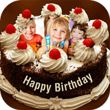 Name Photo on Birthday Cake иконка