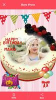 Name Photo on Birthday Cake syot layar 2