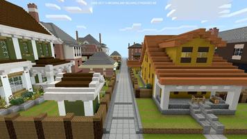 Carte pour MCPE Neighborhood mégapole Minecraft PE capture d'écran 1