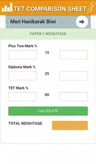 TET Comparison Sheet APK download