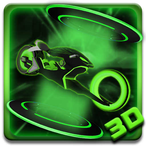 Neon Bike 3D Theme