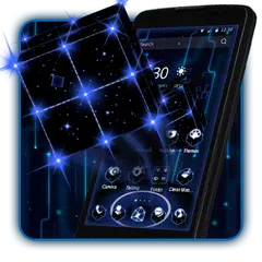 3D Tech Neon Cube Theme APK download