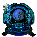 3d high tech globe theme APK