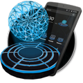 3D Neon Tech Light Ball Theme