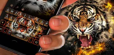 Neon Tiger Keyboard Theme