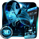 APK Neon Alien Girl 3D Tema