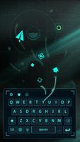 blue neon light future keyboard cyan स्क्रीनशॉट 2