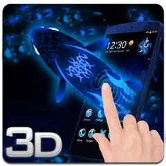 Neon Koi Fish Space 3D Theme APK download