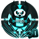 3d Neon X Panda Theme APK
