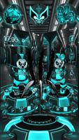 3d Neon X Panda Theme captura de pantalla 2