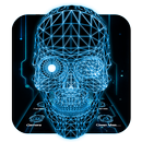 APK 3D Hologram Skull Theme