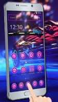 Neon Speed Theme الملصق