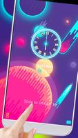 neon space rocket cartoon tema capture d'écran 1