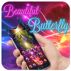 Neon Beautiful Butterfly Theme icône