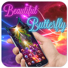 Icona Neon Beautiful Butterfly Theme