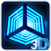 ”3D Neon Hyper Cube Theme