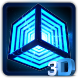 3D Neon Hyper Cube Theme icon