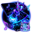 ”3D Neon Hologram DJ Music Theme