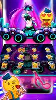 Neon DJ Music Keyboard Theme screenshot 3