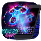 Neon Fidget Keyboard Theme أيقونة