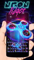 Neon Fidget Keyboard Theme পোস্টার