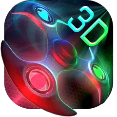 Baixar 3D Neon Colors Fidget Spinner Theme APK