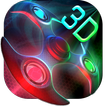 3D Neon Colors Fidget Spinner Theme