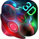 3D Neon Colors Fidget Spinner Theme APK