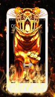 3D Vitalität Feuer Tiger Thema Screenshot 1