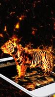 Thème 3D Vitality Fire Tiger capture d'écran 2