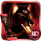 Angry Fire Wolf 3D Theme icon