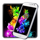Neon flower colors theme APK