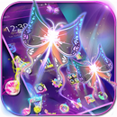 Neon Flaming Butterfly Theme aplikacja