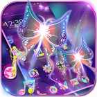 آیکون‌ Neon Flaming Butterfly Theme