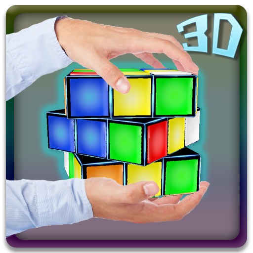 Neón 3D Rubik Cube Tema