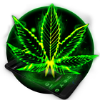 3D Galaxy Weed Theme icône