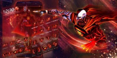 3D Neon Super Hero Cyborg Theme تصوير الشاشة 3
